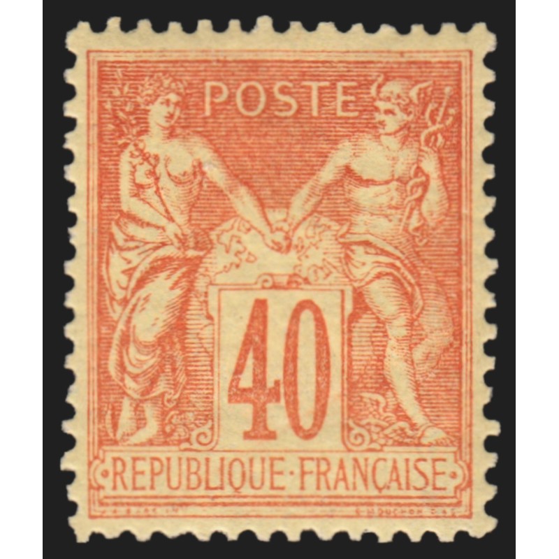 n°94, Sage 40c orange, Type II, neuf ** sans charnière - TB