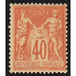 n°94, Sage 40c orange, Type II, neuf * légère trace de charnière - TB