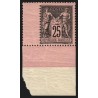 n°97a, Sage 25c noir sur rose-foncé, neuf ** sans charnière, signé ROUMET - TB