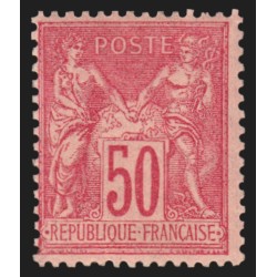 n°98, Sage 50c rose, Type II, neuf * avec trace de charnière - TB