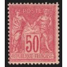 n°98, Sage 50c rose, Type II, neuf * avec trace de charnière - TB