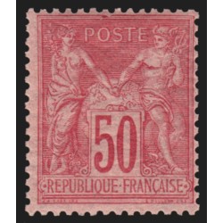 n°98b, Sage 50c ROSE-SUR-ROSE, Type II, neuf ** sans charnière - TB