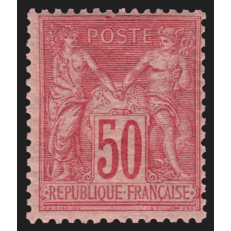 n°98b, Sage 50c ROSE-SUR-ROSE, Type II, neuf ** sans charnière - TB