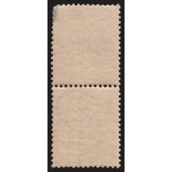 n°101, grand interpanneau, Sage 15c bleu, papier quadrillé, neuf ** - TB