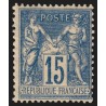 n°101, Sage 15c bleu, papier quadrillé, neuf ** sans charnière - TB