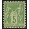 n°106, Sage 5c vert-jaune, Type II, neuf * légère trace de charnière - TB