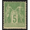 n°106, Sage 5c vert-jaune, Type II, neuf ** sans charnière - TB