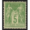 n°106, Sage 5c vert-jaune, Type II, neuf * avec charnière - TTB