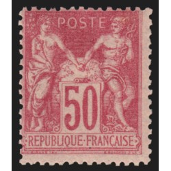 n°104, Sage 50c rose, Type I (N sous B), neuf ** sans charnière - TB