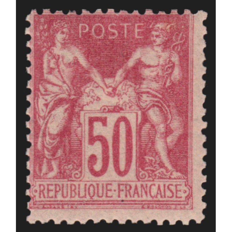n°104, Sage 50c rose, Type I (N sous B), neuf ** sans charnière - TB