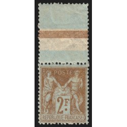 n°105, avec interpanneau, Sage 2fr bistre, neuf ** sans charnière - TB