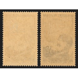 n°907/907b, variété "papier carton" + normal, Maurice Noguès, neufs ** SUPERBE