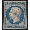n°14A, Napoléon 20c bleu, essai de couleur/impression, neuf (*) - TB D'ASPECT
