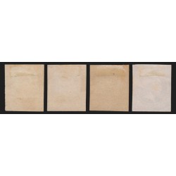 n°14B, Napoléon 20 centimes au Type II, essais de couleurs, joli nuancier - TB