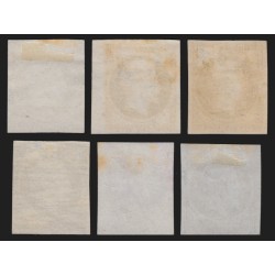 n°15, Napoléon 25 centimes, essais de couleurs, joli nuancier, neufs (*) - B/TB