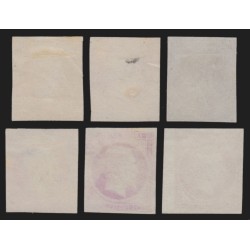 n°15, Napoléon 25 centimes, essais de couleurs, joli nuancier, neufs (*) - TB