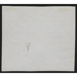 n°4, bloc de douze, Cérès 1849, 25c bleu, essai, neuf (*) sans gomme - TB