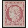 n°5, Cérès 1849, 40c rose, essai de couleur, neuf (*) sans gomme - TB D'ASPECT
