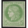 Colonies générales n°17, Cérès 1872, 5c vert-sur-azuré, neuf ** - TB