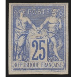 Colonies générales n°36, Sage 25c outremer, neuf * trace de charnière - TB