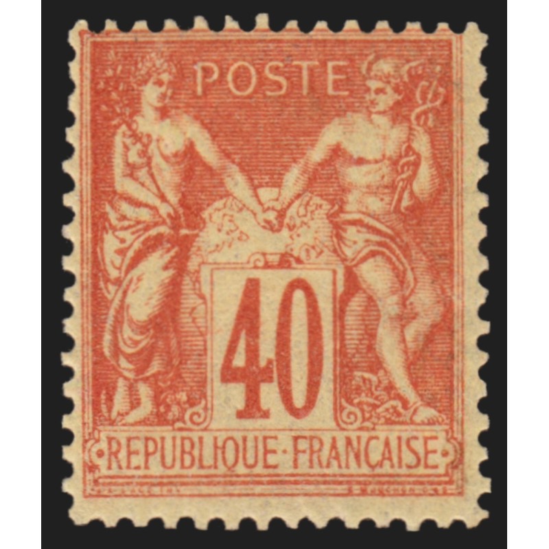 n°94, Sage 40c orange, Type II (N sous U), neuf ** sans charnière - TB