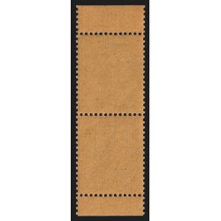 n°130e, Type V, paire verticale de carnet, neuf ** sans charnière - TB