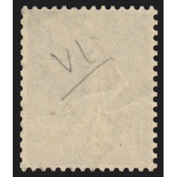 n°130f, Type VI de roulettes, Semeuse 15c vert-gris, oblitéré - TB D'ASPECT