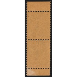 n°130l, Type V papier GC, paire verticale de carnet, neuf **/* - TB