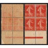 n°135f, variété "impression recto-verso et à cheval" neuf * avec charnière - TB
