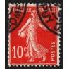 n°138c, Semeuse 1907, 10c ÉCARLATE, oblitéré - TB