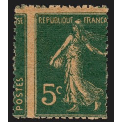 n°137w, variété "piquage à cheval" sur papier GC, neuf * signé CALVES - B/TB