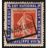 n°138 sur porte-timbres "Philippe VIII", oblitéré griffe "non réclamé" - TB