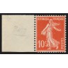 n°138f, Semeuse 10c rouge, Type II, neuf ** sans charnière, signé CALVES