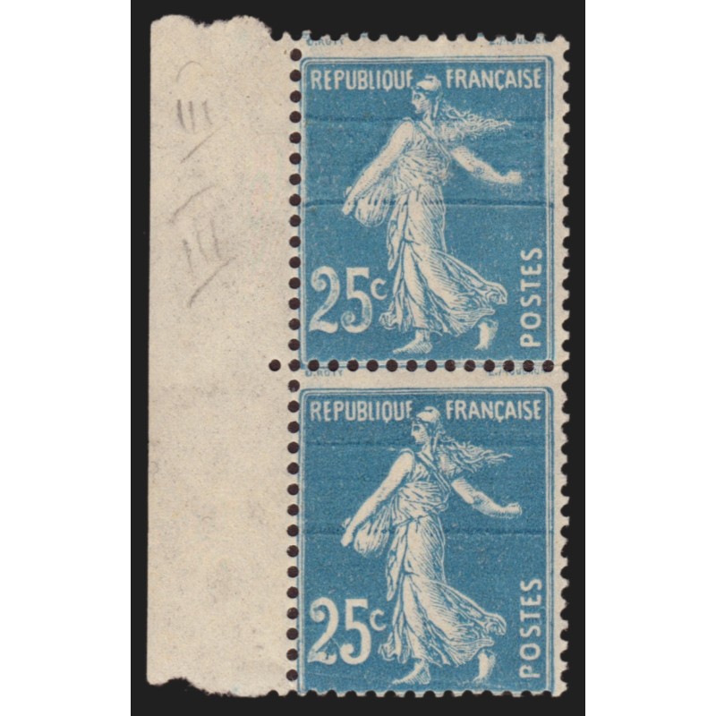 n°140, variétés "lignes horizontales" au Type III, neufs ** sans charnière - TB