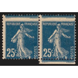 n°140x, variété "piquage à cheval" en paire, neufs ** sans charnière - TB