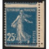 n°140x, variété "piquage à cheval", Semeuse 25c bleu, neuf ** sans charnière TB