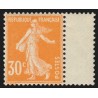 n°141e, variété "papier X", Semeuse 30c orange, neuf ** sans charnière SUPERBE
