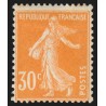n°141e, variété "papier X", Semeuse 30c orange, neuf * légère trace de ch. - TB