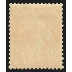n°141e, variété "papier X", Semeuse 30c orange, neuf * légère trace de ch. - TB