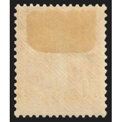n°141e, variété "papier X", Semeuse 30c orange, neuf * avec charnière - SUPERBE