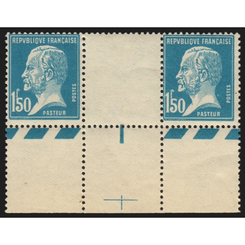 n°181a, Faux de Marseille, interpanneau et croix de repère, Pasteur, neuf **