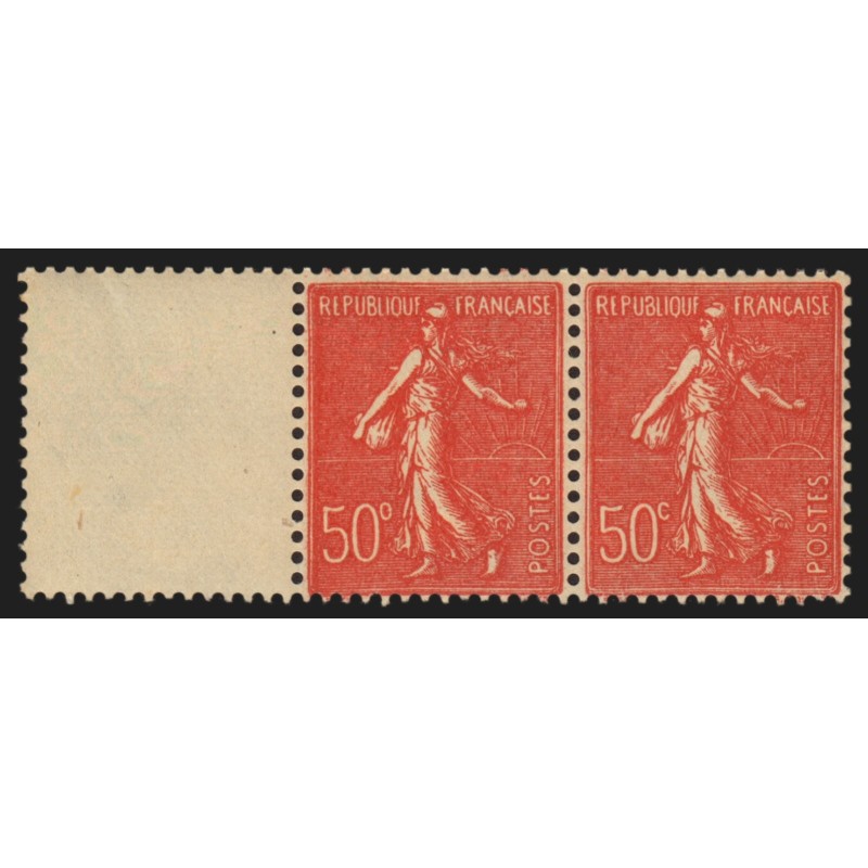 n°199k, variété "c fermé 50° " tenant à normal, neufs ** sans charnière SUPERBE