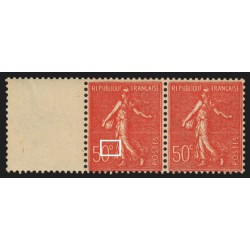 n°199k, variété "c fermé 50° " tenant à normal, neufs ** sans charnière SUPERBE