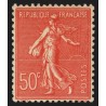 n°199n, Faux de Marseille, Semeuse lignée 50c rouge, neuf ** sans charnière TB