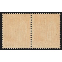 n°359e, variété Types I et II se tenant, Paix 80c sur 1fr orange, neuf **