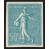 n°362a, non-dentelé, Semeuse lignée 50c turquoise, neuf ** sans charnière - TB