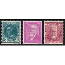 n°291/293, série complète, Aristide Briand, Doumer, Hugo, neufs ** - TB