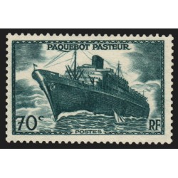 n°502b, variété "sans surcharge", Paquebot Pasteur, neuf (*) sans gomme - FAUX