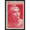 n°733, variété "surencrage", Marianne de Gandon 100fr carmin, neuf ** - TB