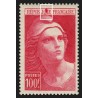 n°733, variété "surencrage", Marianne de Gandon, 100fr carmin, neuf ** - TB